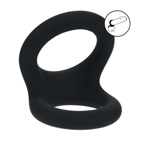LEVELZ Double O Silicone Cock Ring - M - Black