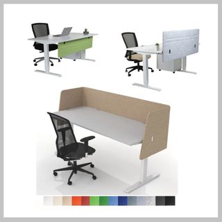 Desk Hung - Wrap around Partitions