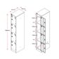 Go Flat Top Lockers - Imported - 380mm wide, 1830mm high