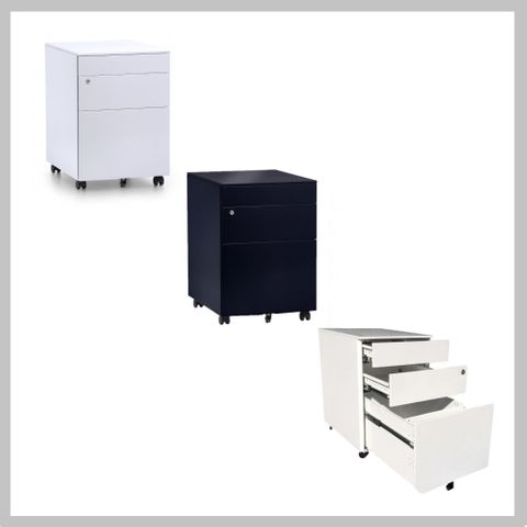 Mobile Pedestal Metal - Itsu Standard Range - W390xH580xD520mm - Imported