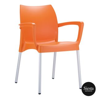 Dolce Armchair UV resistant Shell, no rust leg 150kg