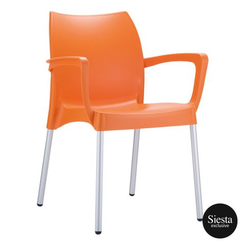 Dolce Armchair UV resistant Shell, no rust leg 150kg