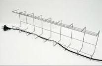 Cable basket single tier L1250mm Silver Unfitted