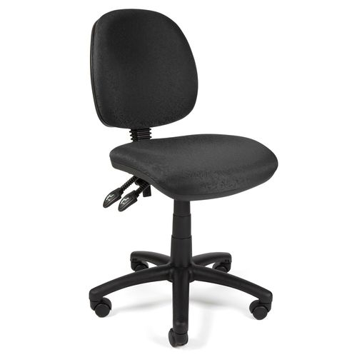 Task 7 Chair Medium Back No Arms Semi Ergo 120kg Black