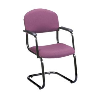 Star Visitor Chair with Arms Black Cantilever 150kg F1