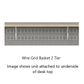 Wire Grid Basket 2 tier L1250x50mm & Brackets White