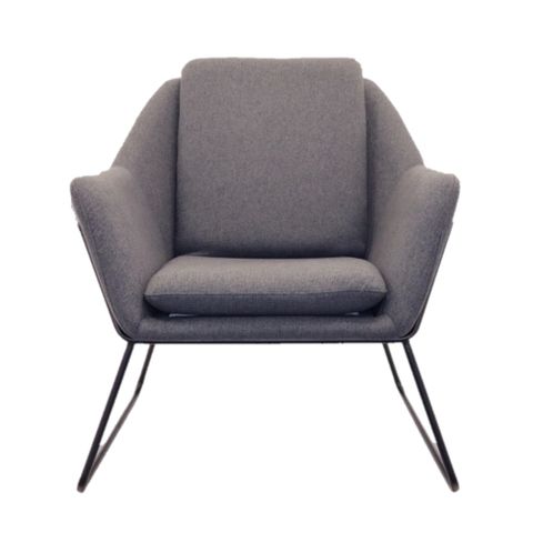 Cardinal Single Armchair 150 kg  Charcoal Ash