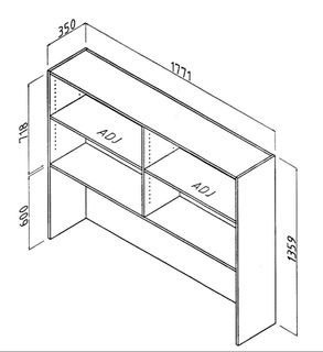 Bay Hutch  L1800 x H1360 x D350mm L1