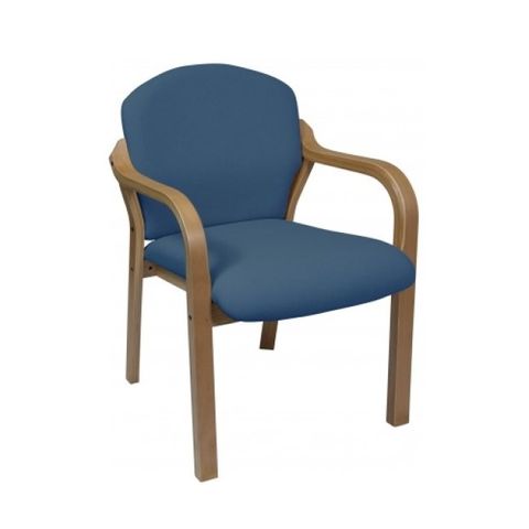 Avenue Visitor Arm Chair Beech Frame 120kg F1