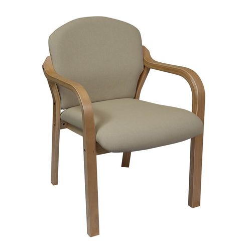 Avenue Visitor Arm Chair Beech Frame 120kg F3