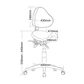 Saddle Chair with Back - Black PU - Stage Range 120kg