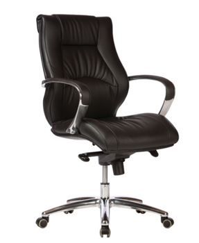 Camry Low Back Exec Chair Black PU 120kg