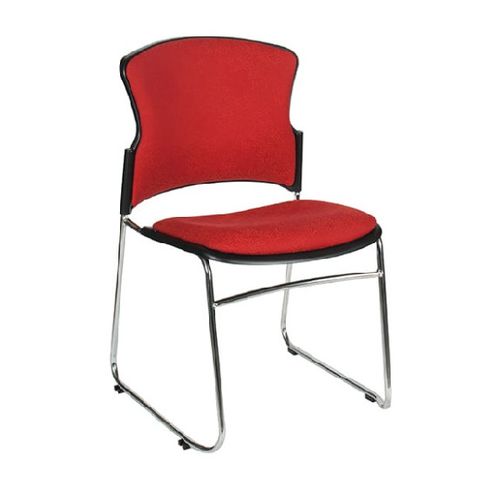 Focus Visitor Chair Sled No Arms 120kg Upholstered F1