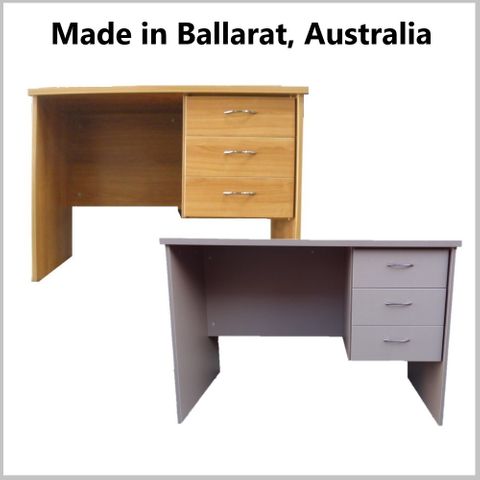 Eyre Student Desk Range with Pedestal - Made in Ballarat, Australia