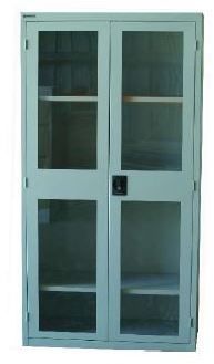 Stationery Cabinet with Perspex Doors H1840xW900xD455mm