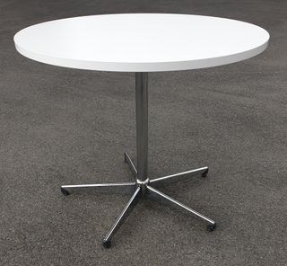 Table Round 900mm Diam 25mm Chrome Zurich L1