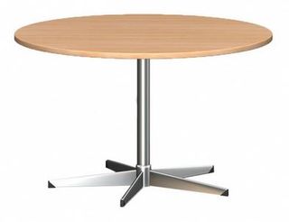 Table Round 900mm Diam 25mm Chrome Zurich L2