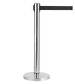 Retracta Q Retractable Barrier Stand Stainless Steel Black Belt