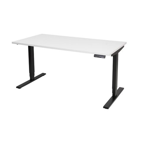 Vertilift Electric Desk L1600xD800mm 2Leg700 Wht Fr L2