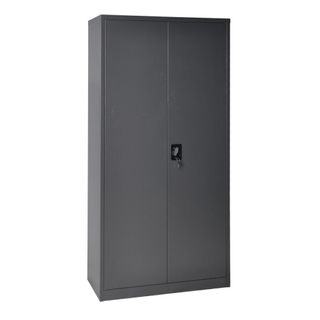 Stationery Cupboard H1850xW905xD460mm 4Sh Graphite Ripple