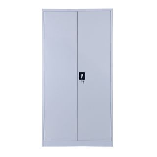 Stationery Cupboard H1850xW905xD460mm 4Sh SilverGrey