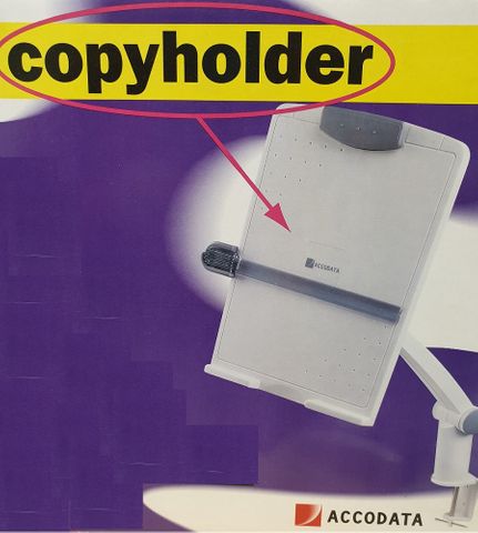 Copy Holder A4 Plate, Arm with Desk Clamp