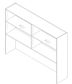 Bay Hutch - H1360 x D 320mm - various Lengths and Colours