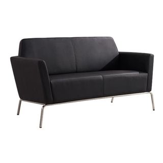 Jaden 2 seater Tub Chair Black PU 260kg