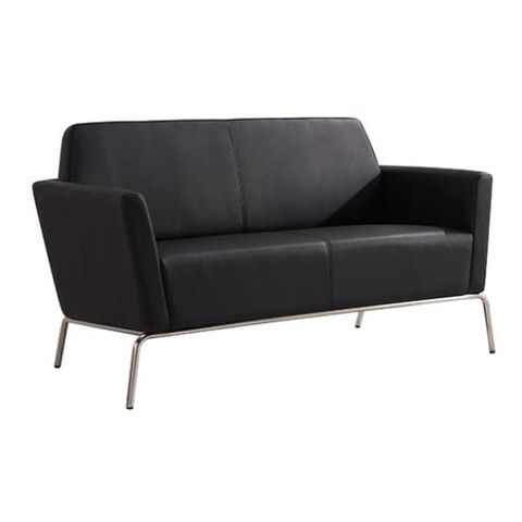 Jaden 2 seater Tub Chair Black PU 260kg