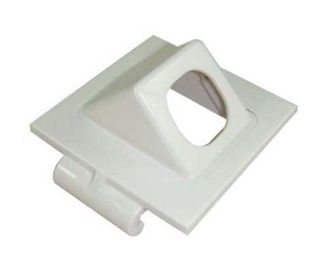 Data Tile Single 45 degree clip-on White