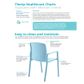 Florey Antibacterial Medical Chair. No Arms  114kg Blue