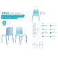 Florey Antibacterial Medical Chair. No Arms  114kg Blue