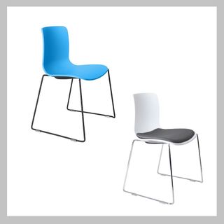 Acti Visitor Chair Chrome Sled PP Shell 150kg