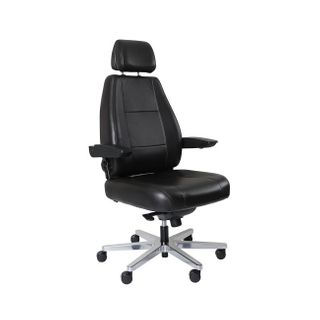 Control Master 24/7 Chair. Fab: Leather Black 200kg