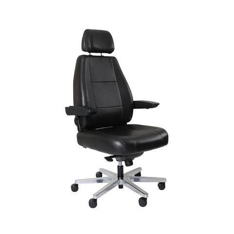 Control Master 24/7 Chair. Fab: Leather Black 200kg