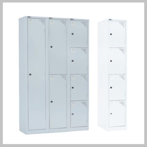 Steel Lockers - Flat Top - 1830mm high - Imported