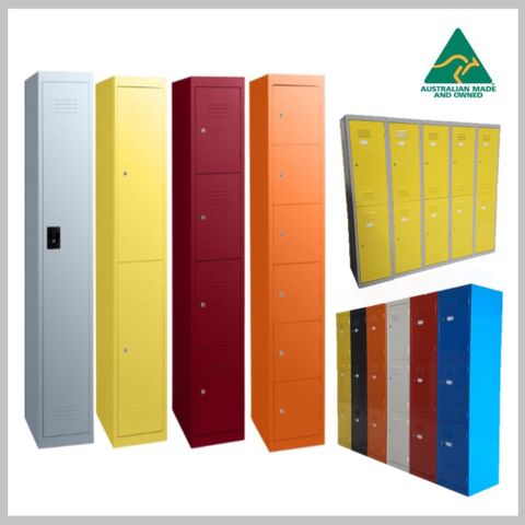 Steel Lockers - Flat Top - Australian Steel - Australian Made