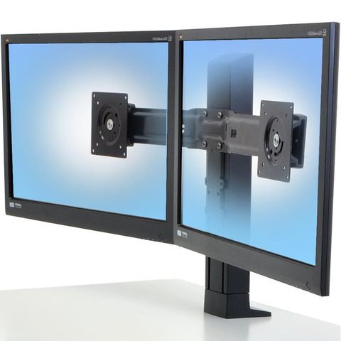 Ergotron 97-904 WorkFit Dual Monitor Kit Black Boxed