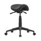 Cad saddle stool 140mm gas Black PU 120kg