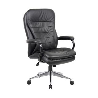 Titan High Back Executive Chair Upper:Black Leather 200kg