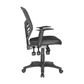 Yarra Mesh Back Chair Fixed Arms 3L 120kg  Black