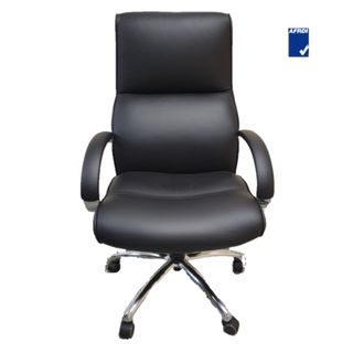 Jupiter High Back Exec 120 kg Black Leather