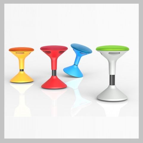 Jari Activ Wooble Stool Convex Base Range - Gaslift Height Adjustable