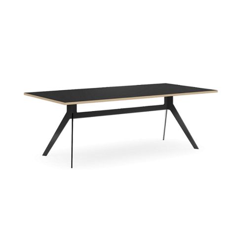 Delta Nouveau Solo Board Room Tables - Black Mild Steel Frame