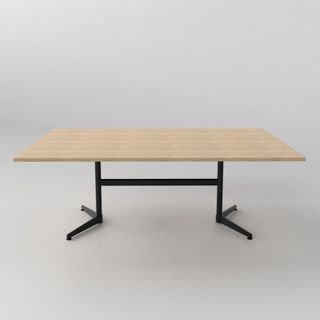 Table Boardroom Straight Top 2400x1200 & Erin PC Frame L2