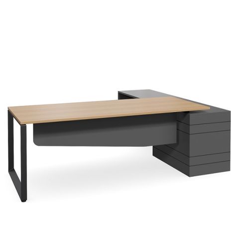 Geo Forum Executive Desk L2100xD900mm Loop legs