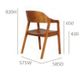 Norway Chair 4leg Timber Veneer Seat  110kg Natural