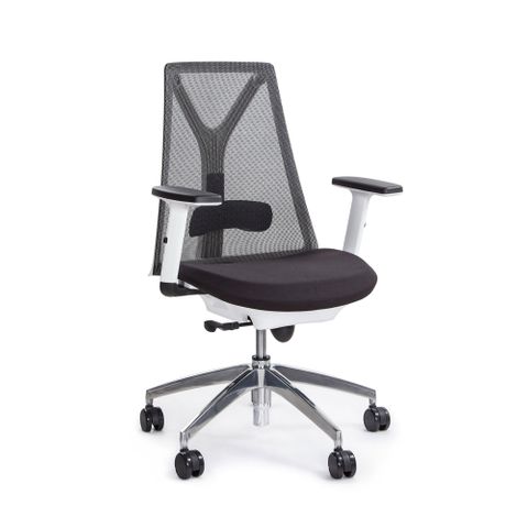 Anchor Mesh Chair Arms Syncro White, Polish Base