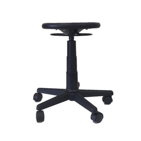 B638R Round Top Work Stool Skin Poly Ring 140 Gas