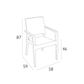 Ibiza Outdoor Armchair UV stable, Weather proof 150kg